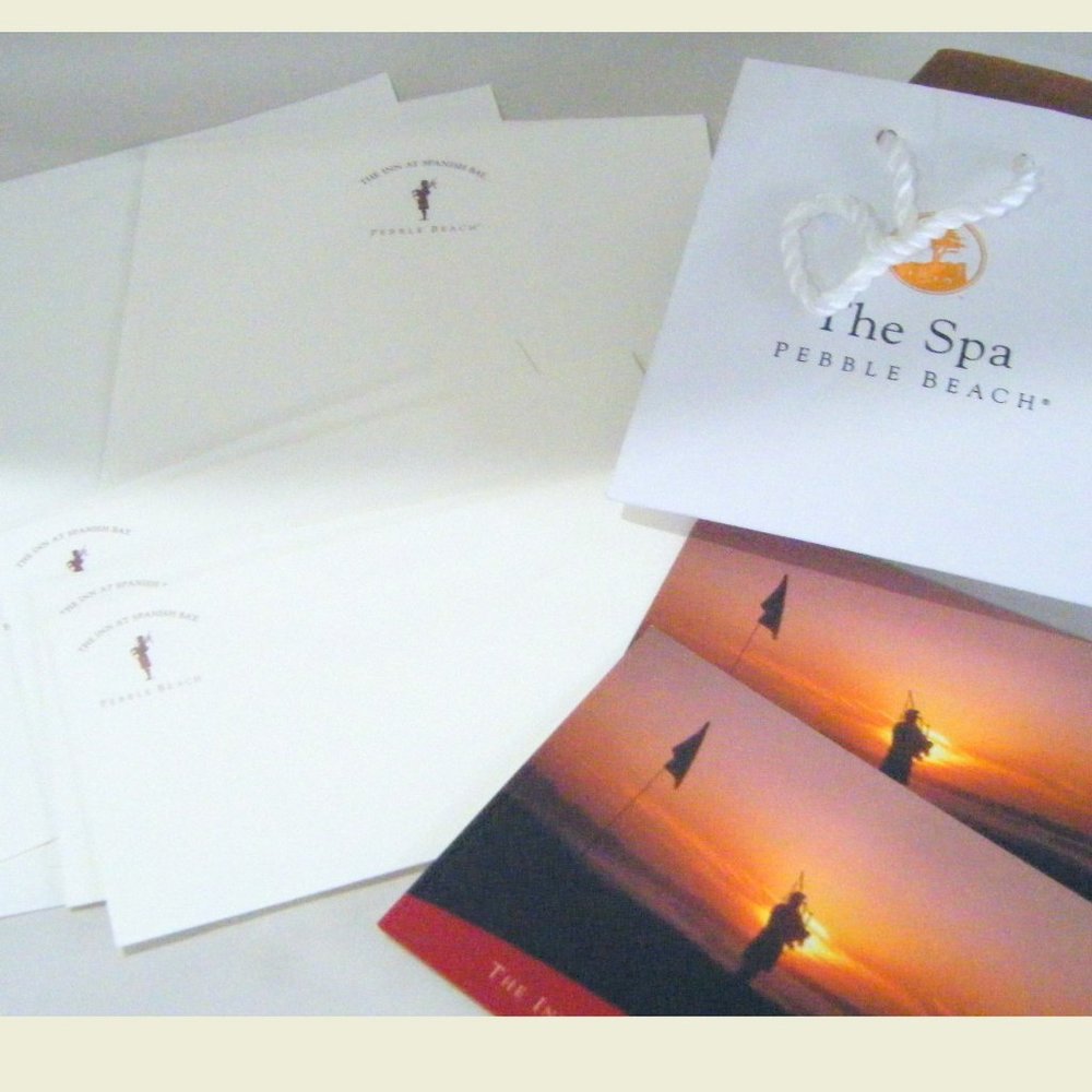 The Inn at Spanish Bay Pebble Beach Stationery and Gift Bag Set
